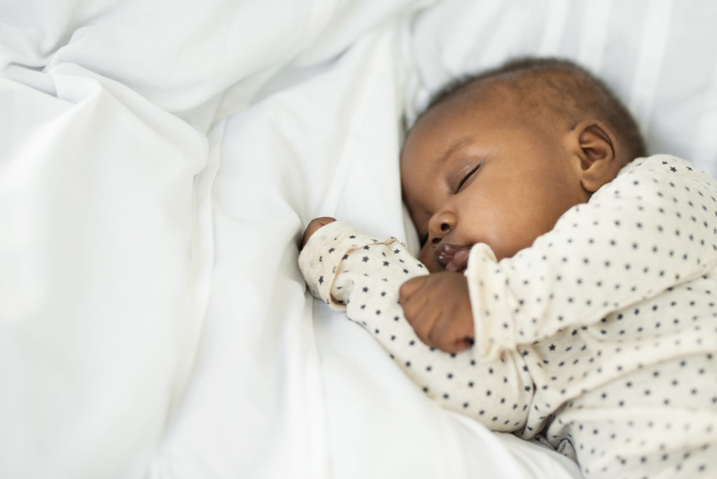 AA baby sleeping peacefully