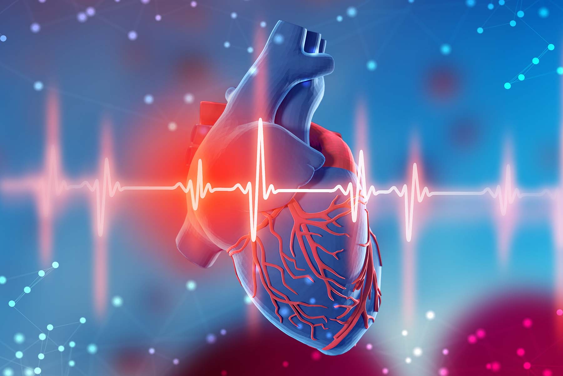 heart graphic with EKG