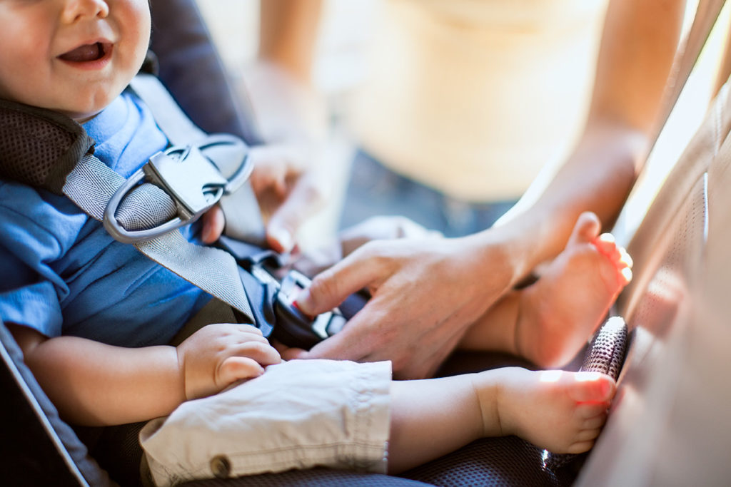 Strapping Baby safely in Carseat