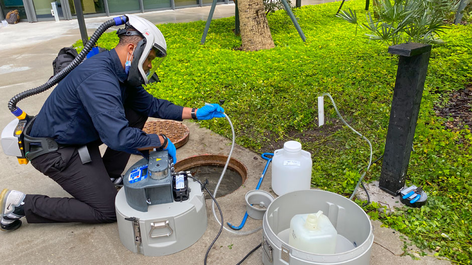 UM researcher tests wastewater for COVID-19.