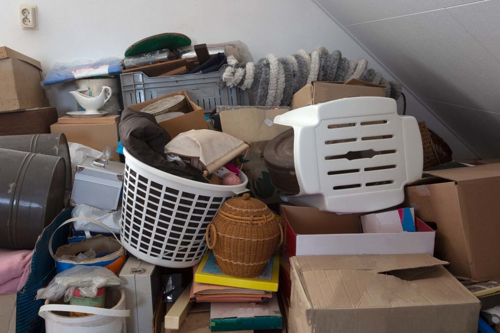 too many things in a room, hoarding