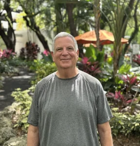 Michael Tyler outside of Sylvester Comprehensive Cancer Center in Miami