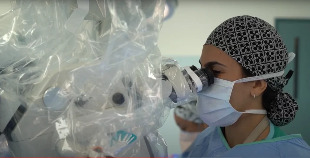 Dr. Carolina Benjamin in the operating room