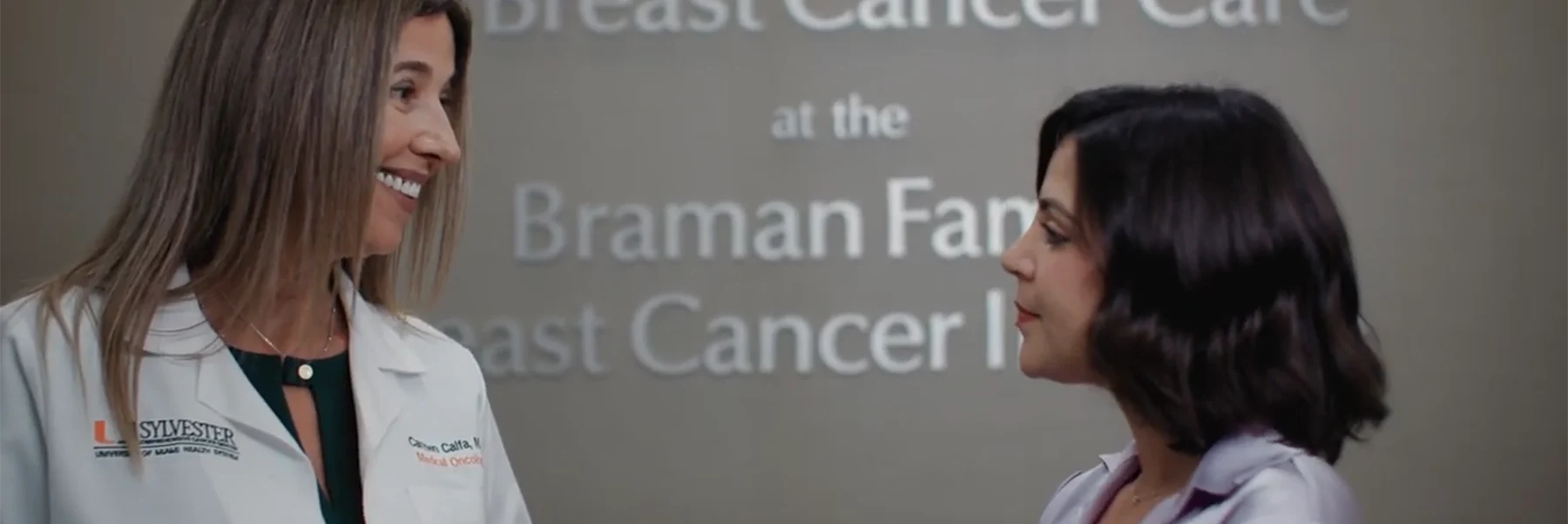 breast cancer patient talking to doctor about fertility options