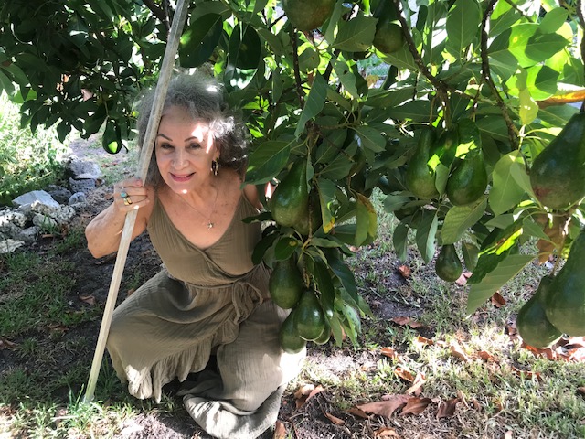 Islara Souto in her garden.