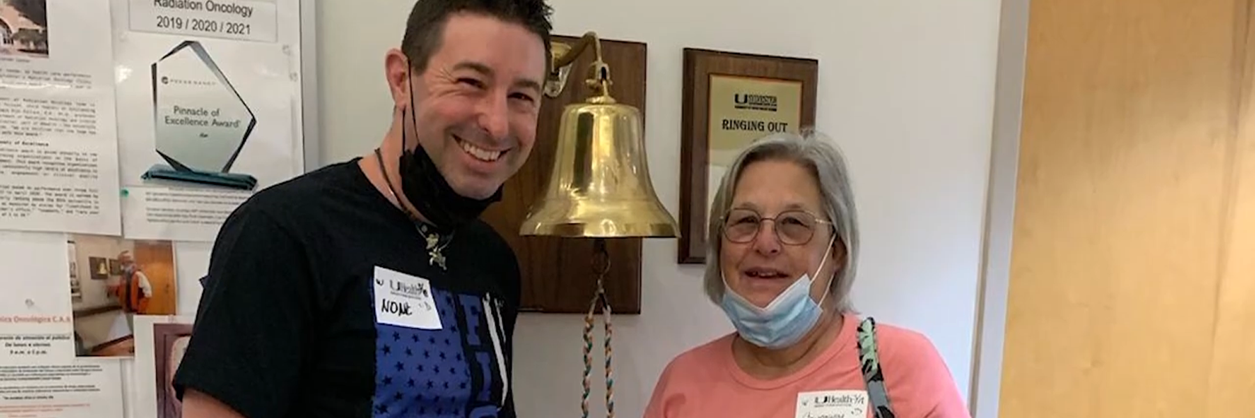scuba diver celebrating surviving colon cancer