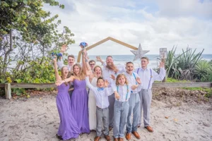 The Loy family celebrates a wedding.