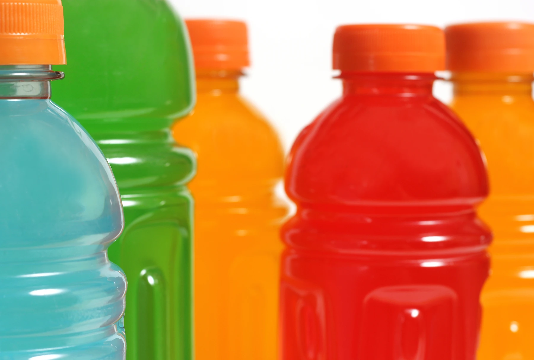 Assortment of sports drinks