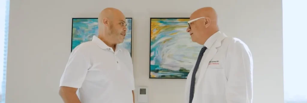 multiple myeloma patient speaks with doctor