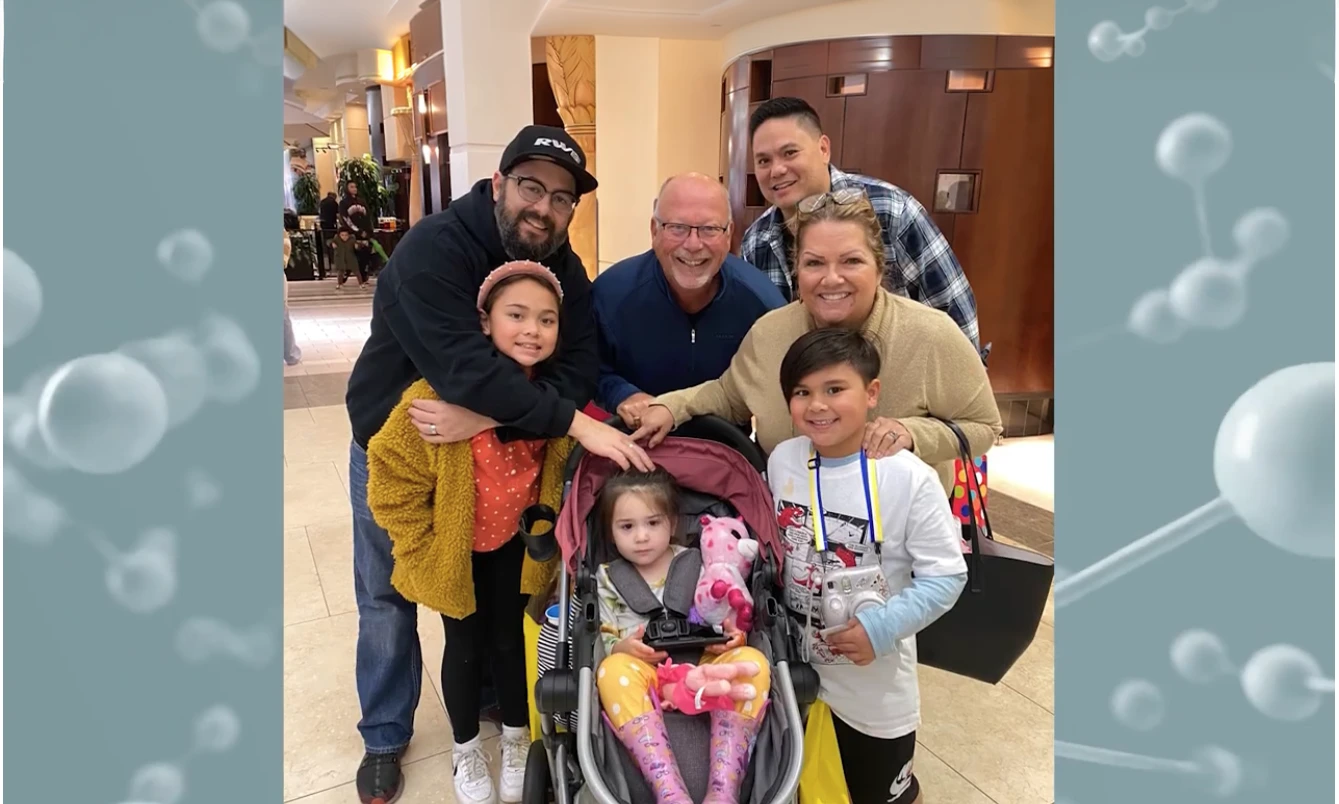 Eye stroke survivor Barbara Fonner and her family