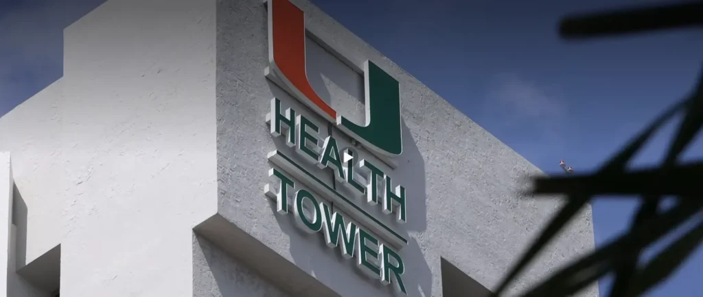 Exterior photo of UHealth Tower in Miami.